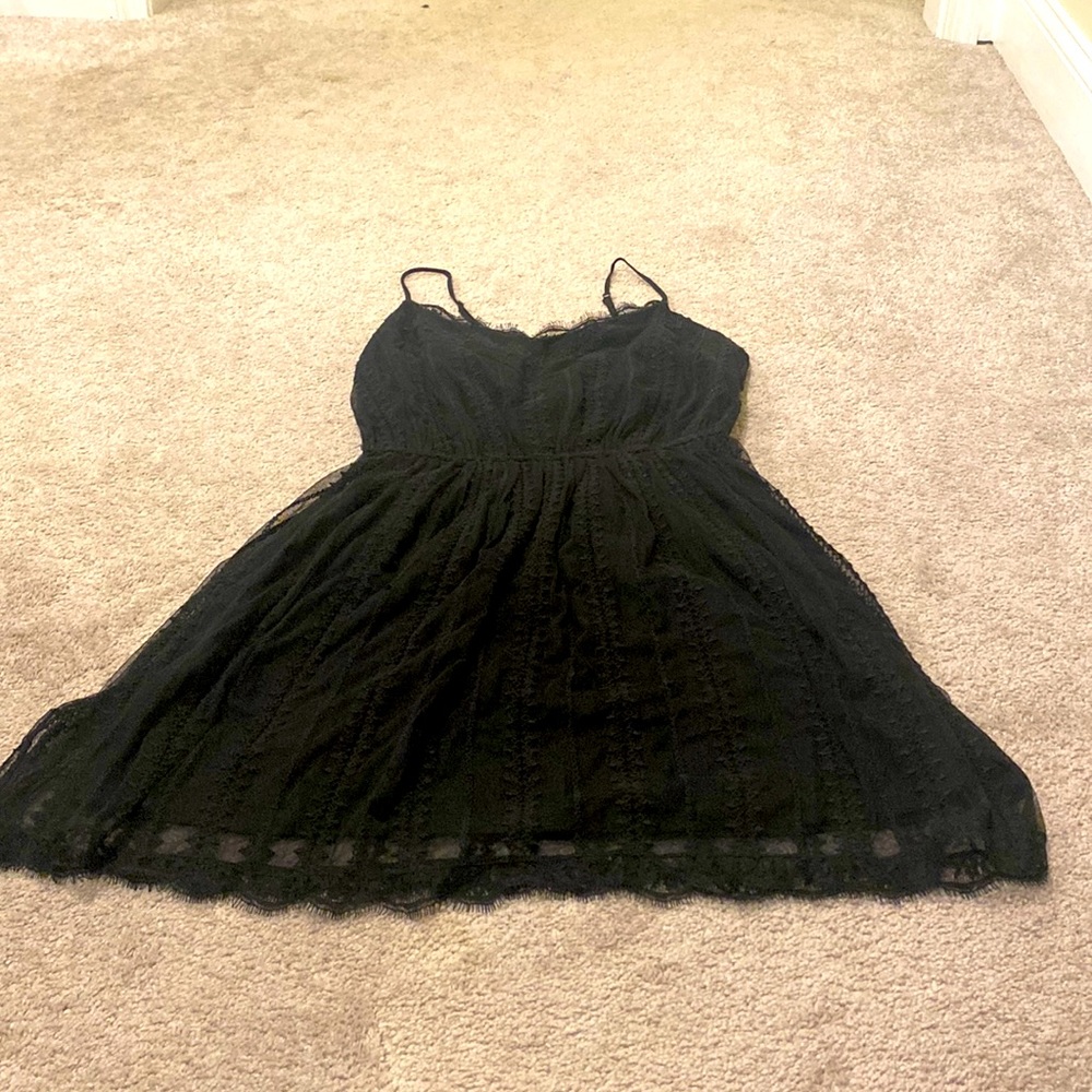 Abercrombie Black Cotton Dress Size M